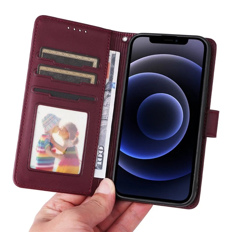 BETOPNICE 005 For iPhone 12 mini 5.4 inch Cell Phone Case Detachable Leather Wallet Cover