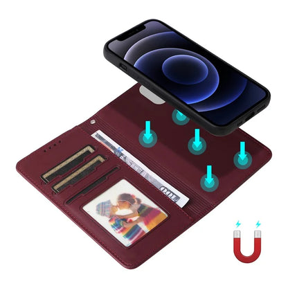 BETOPNICE 005 For iPhone 12 mini 5.4 inch Cell Phone Case Detachable Leather Wallet Cover