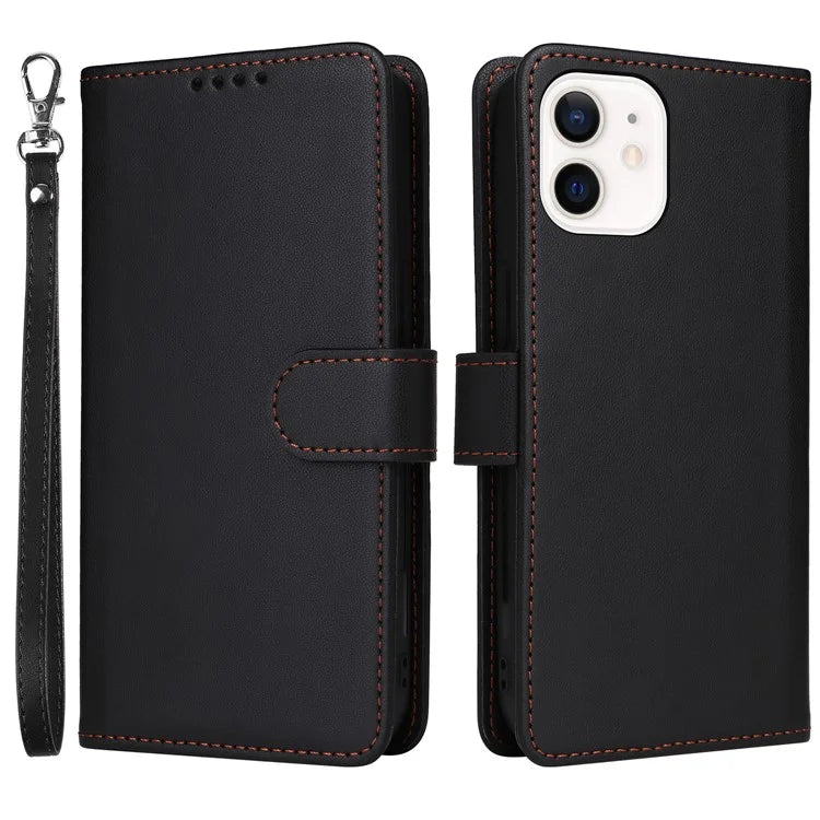 BETOPNICE 005 For iPhone 12 mini 5.4 inch Cell Phone Case Detachable Leather Wallet Cover