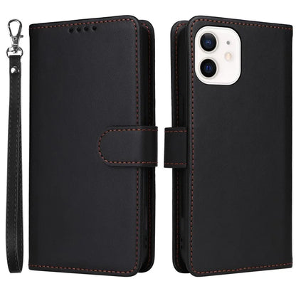 BETOPNICE 005 For iPhone 12 mini 5.4 inch Cell Phone Case Detachable Leather Wallet Cover