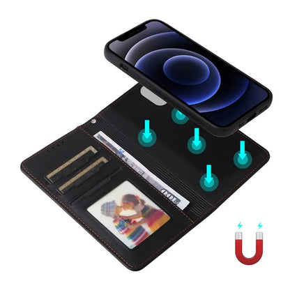 BETOPNICE 005 For iPhone 12 mini 5.4 inch Cell Phone Case Detachable Leather Wallet Cover