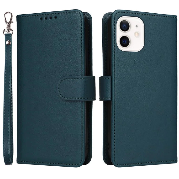 BETOPNICE 005 For iPhone 12 mini 5.4 inch Cell Phone Case Detachable Leather Wallet Cover