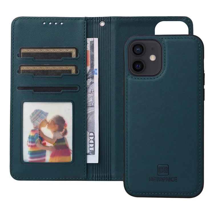 BETOPNICE 005 For iPhone 12 / 12 Pro 6.1 inch PU Leather Case Phone Wallet Detachable 2-in-1 Cover