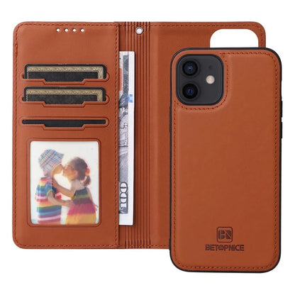 BETOPNICE 005 For iPhone 12 / 12 Pro 6.1 inch PU Leather Case Phone Wallet Detachable 2-in-1 Cover