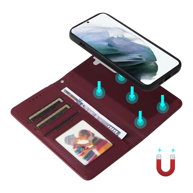 BETOPNICE 005 For Samsung Galaxy S21+ 5G Cell Phone Case Magnetic Detachable Leather Wallet Cover
