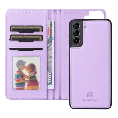 BETOPNICE 005 For Samsung Galaxy S21+ 5G Cell Phone Case Magnetic Detachable Leather Wallet Cover