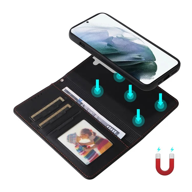 BETOPNICE 005 For Samsung Galaxy S21+ 5G Cell Phone Case Magnetic Detachable Leather Wallet Cover