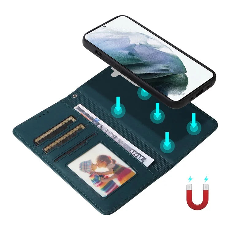 BETOPNICE 005 For Samsung Galaxy S21+ 5G Cell Phone Case Magnetic Detachable Leather Wallet Cover