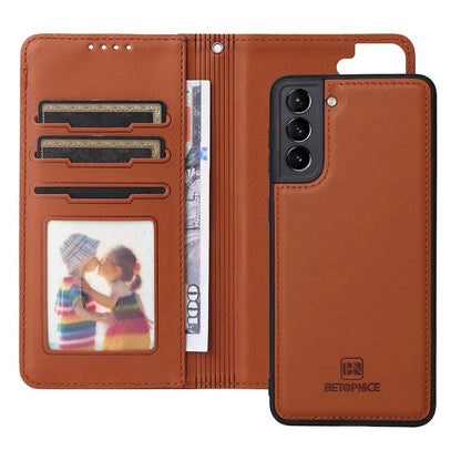 BETOPNICE 005 For Samsung Galaxy S21+ 5G Cell Phone Case Magnetic Detachable Leather Wallet Cover