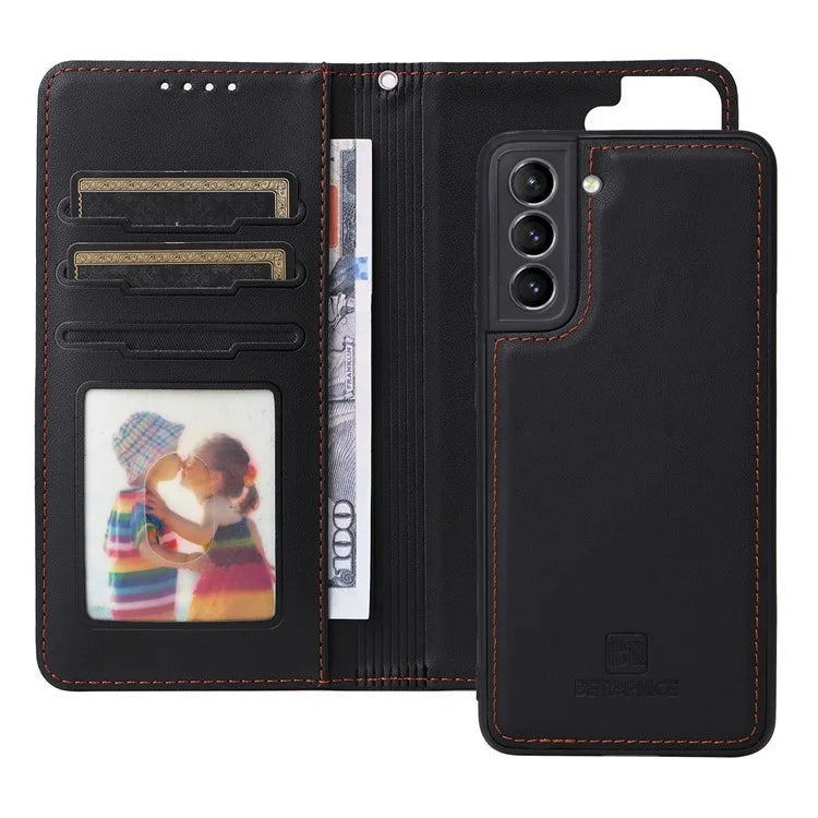 BETOPNICE 005 For Samsung Galaxy S21 4G / S21 5G Cell Phone Case Anti-shock Detachable PU Leather Shell