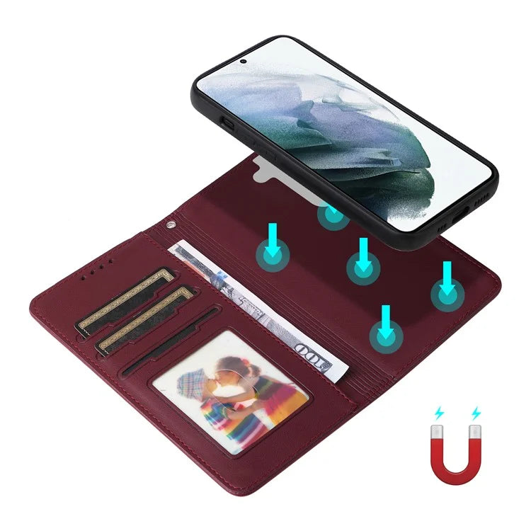 BETOPNICE 005 For Samsung Galaxy S21 4G / S21 5G Cell Phone Case Anti-shock Detachable PU Leather Shell