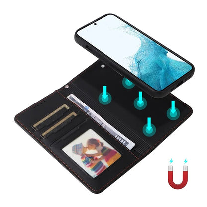 BETOPNICE 005 For Samsung Galaxy S22 5G Case Detachable 2-in-1 Phone Leather Protective Cover