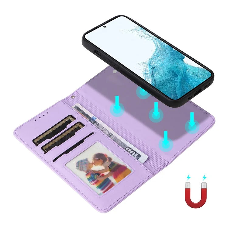 BETOPNICE 005 For Samsung Galaxy S22 5G Case Detachable 2-in-1 Phone Leather Protective Cover