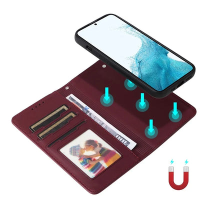 BETOPNICE 005 For Samsung Galaxy S22 5G Case Detachable 2-in-1 Phone Leather Protective Cover