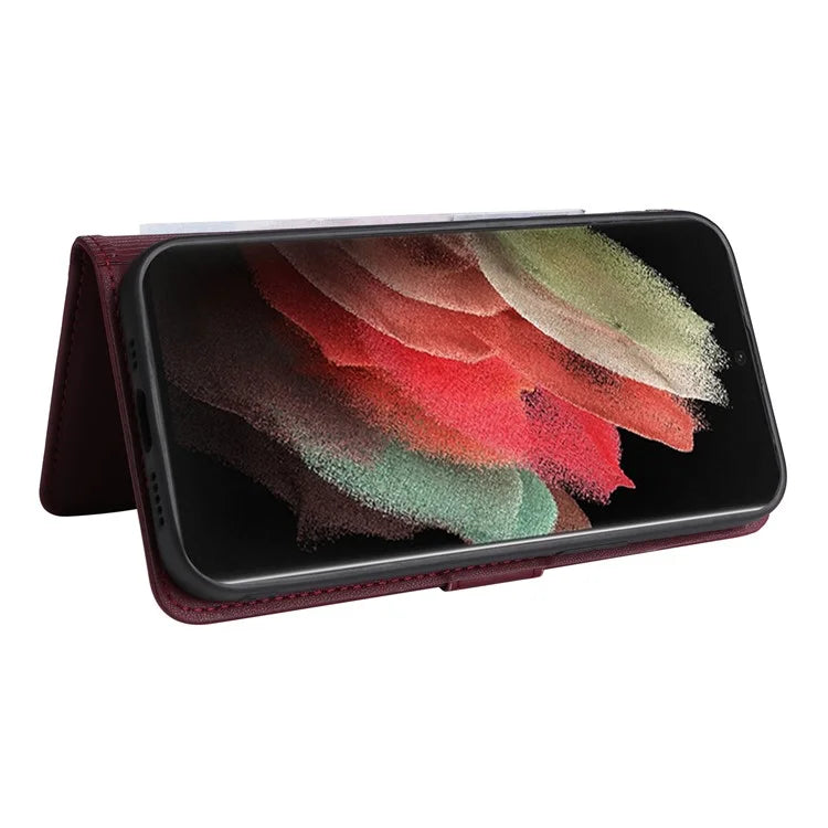 BETOPNICE 005 For Samsung Galaxy S21 Ultra 5G Case Detachable Leather Cover Wallet Shell with Strap