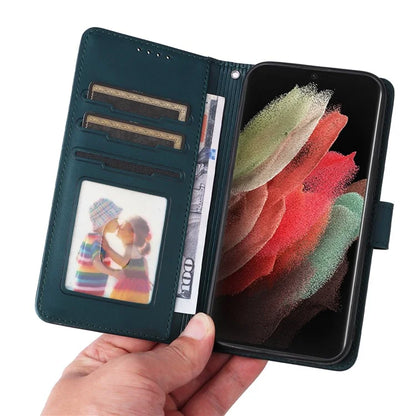 BETOPNICE 005 For Samsung Galaxy S21 Ultra 5G Case Detachable Leather Cover Wallet Shell with Strap