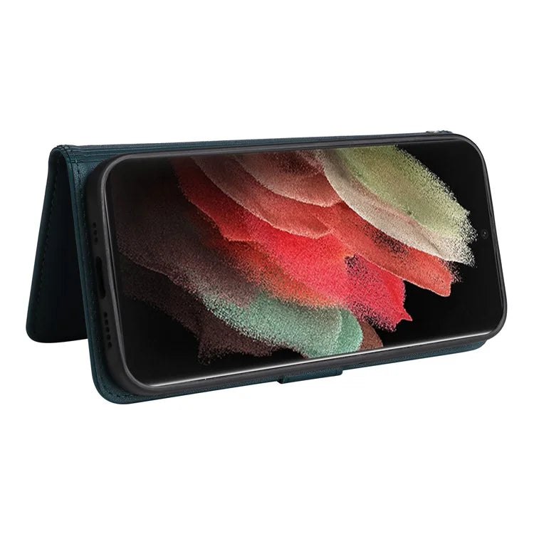 BETOPNICE 005 For Samsung Galaxy S21 Ultra 5G Case Detachable Leather Cover Wallet Shell with Strap