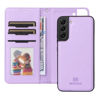 BETOPNICE 005 For Samsung Galaxy S22+ 5G Case Detachable 2-in-1 Anti-drop Leather Wallet Cover