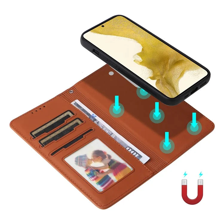 BETOPNICE 005 For Samsung Galaxy S22+ 5G Case Detachable 2-in-1 Anti-drop Leather Wallet Cover