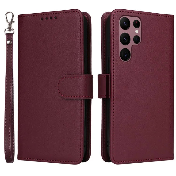 BETOPNICE 005 For Samsung Galaxy S22 Ultra 5G Cell Phone Case Detachable 2-in-1 Leather Shockproof Shell