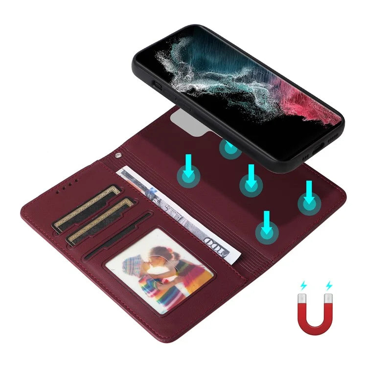 BETOPNICE 005 For Samsung Galaxy S22 Ultra 5G Cell Phone Case Detachable 2-in-1 Leather Shockproof Shell