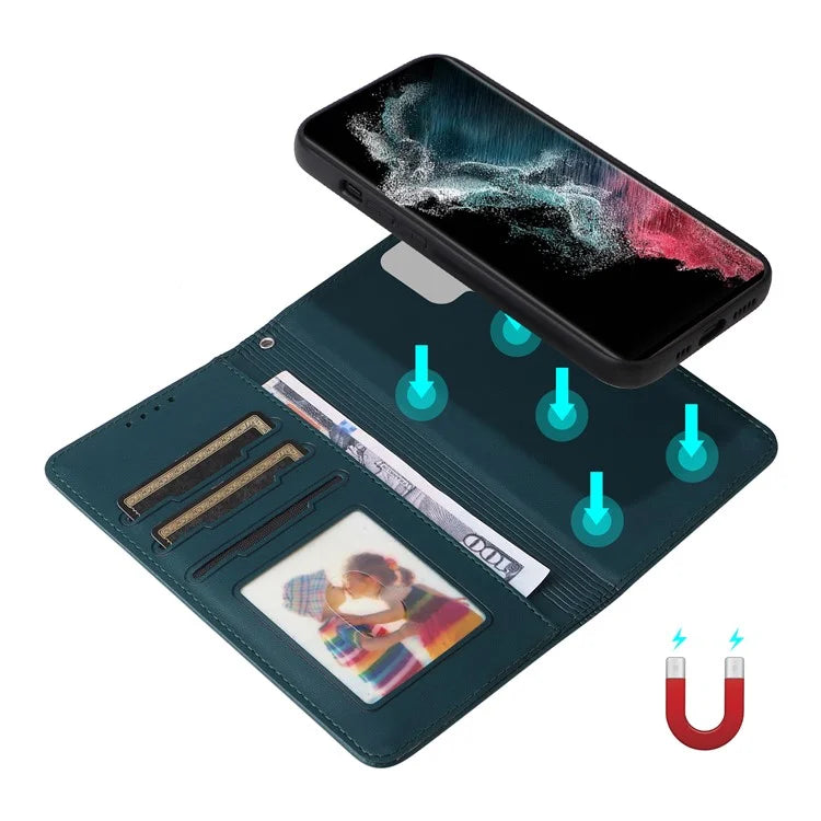 BETOPNICE 005 For Samsung Galaxy S22 Ultra 5G Cell Phone Case Detachable 2-in-1 Leather Shockproof Shell