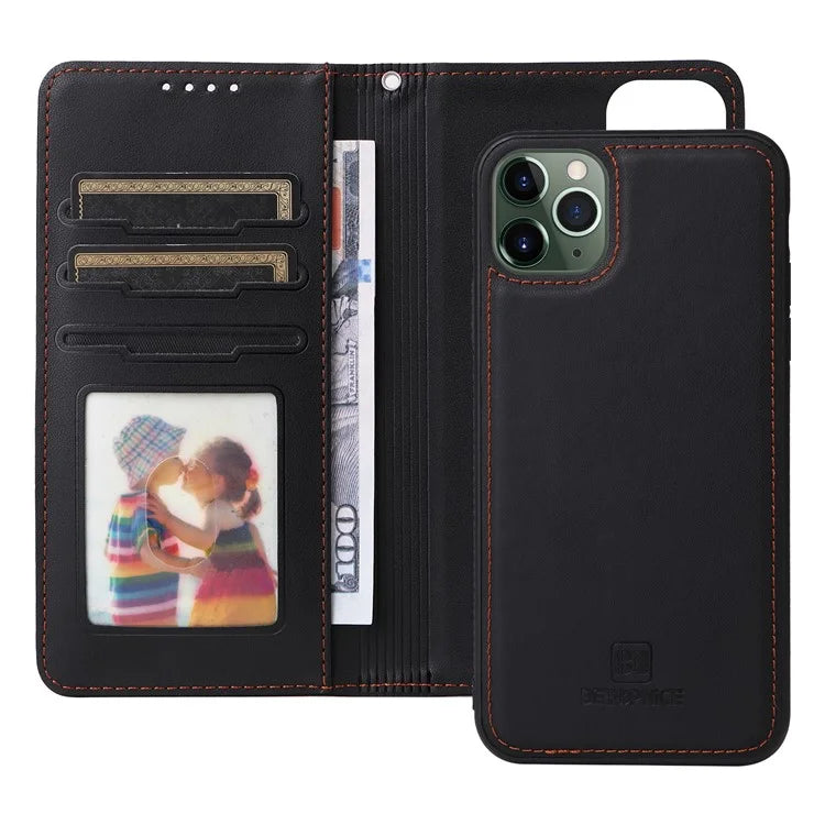 BETOPNICE 005 For iPhone 11 Pro Max Cell Phone Case Drop Resistant Detachable PU Leather Shell