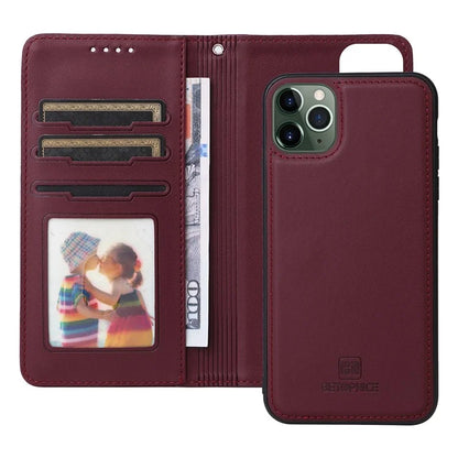 BETOPNICE 005 For iPhone 11 Pro Max Cell Phone Case Drop Resistant Detachable PU Leather Shell