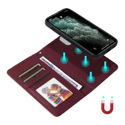 BETOPNICE 005 For iPhone 11 Pro Max Cell Phone Case Drop Resistant Detachable PU Leather Shell