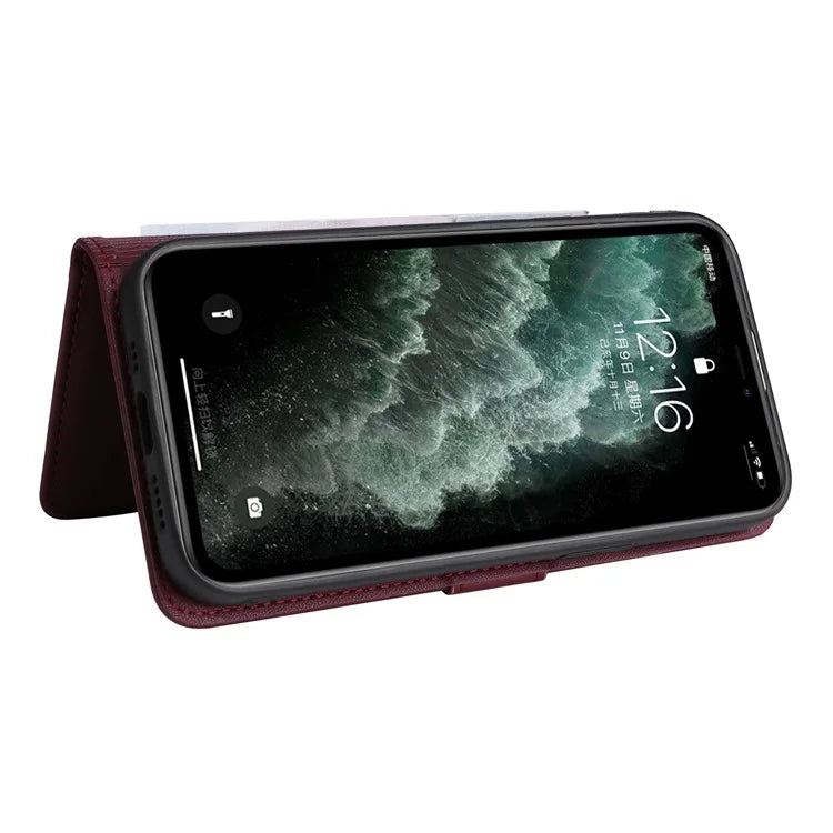 BETOPNICE 005 For iPhone 11 Pro Max Cell Phone Case Drop Resistant Detachable PU Leather Shell