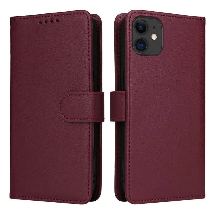 BETOPNICE 005 For iPhone 11 Cell Phone Case Detachable 2-in-1 Full Protection Leather Shell
