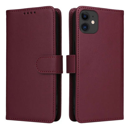 BETOPNICE 005 For iPhone 11 Cell Phone Case Detachable 2-in-1 Full Protection Leather Shell