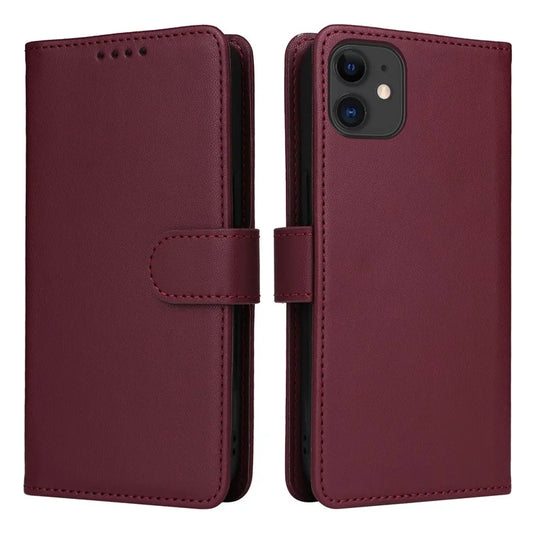 BETOPNICE 005 For iPhone 11 Cell Phone Case Detachable 2-in-1 Full Protection Leather Shell