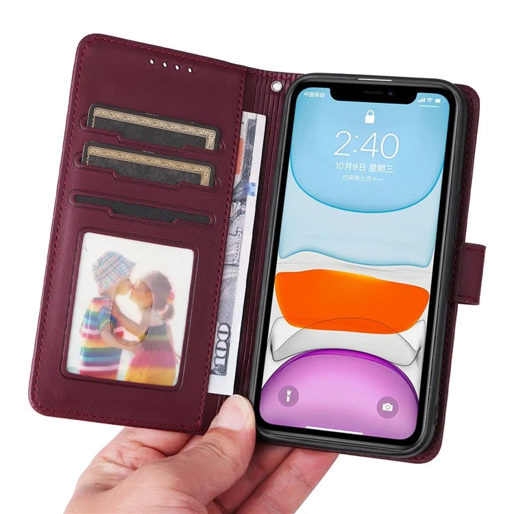 BETOPNICE 005 For iPhone 11 Cell Phone Case Detachable 2-in-1 Full Protection Leather Shell