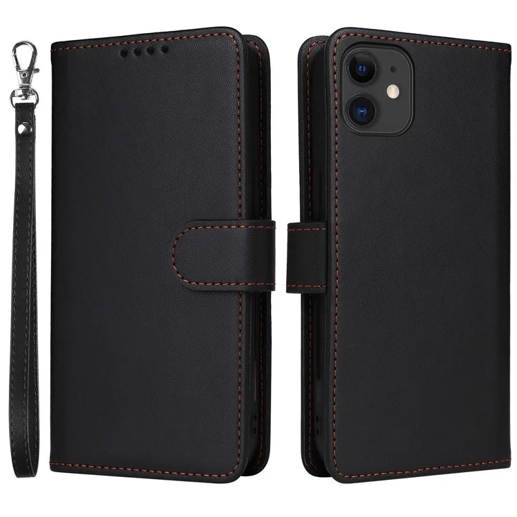 BETOPNICE 005 For iPhone 11 Cell Phone Case Detachable 2-in-1 Full Protection Leather Shell
