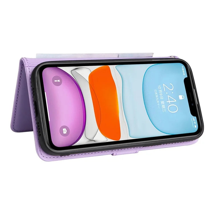 BETOPNICE 005 For iPhone 11 Cell Phone Case Detachable 2-in-1 Full Protection Leather Shell
