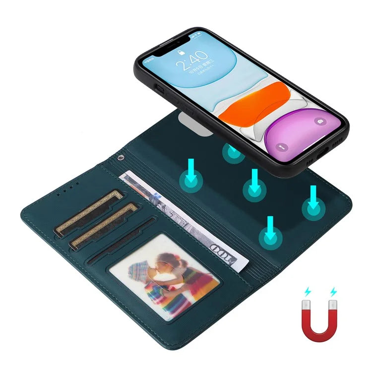 BETOPNICE 005 For iPhone 11 Cell Phone Case Detachable 2-in-1 Full Protection Leather Shell