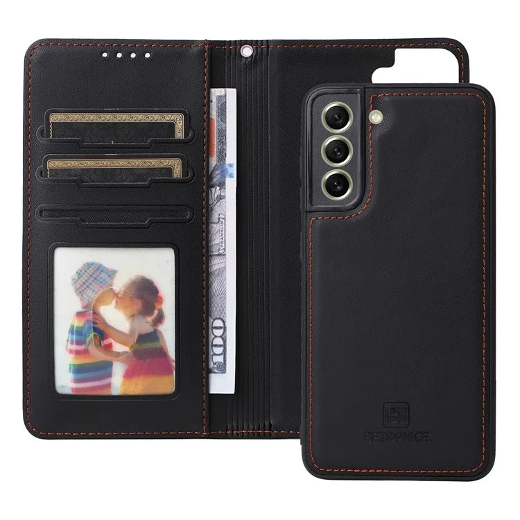 BETOPNICE 005 For Samsung Galaxy S21 FE 5G Case Detachable Anti-drop Leather Wallet Smartphone Cover