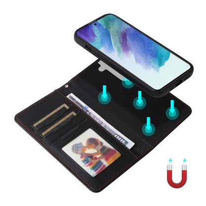 BETOPNICE 005 For Samsung Galaxy S21 FE 5G Case Detachable Anti-drop Leather Wallet Smartphone Cover