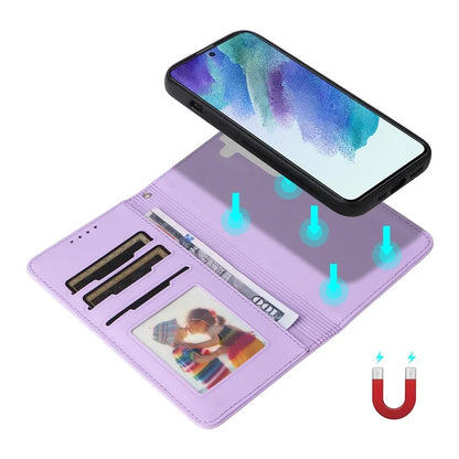 BETOPNICE 005 For Samsung Galaxy S21 FE 5G Case Detachable Anti-drop Leather Wallet Smartphone Cover