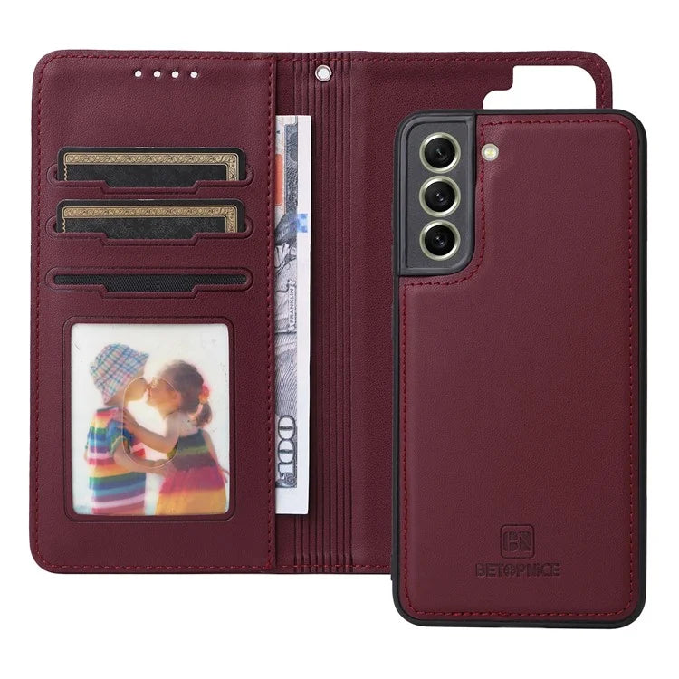 BETOPNICE 005 For Samsung Galaxy S21 FE 5G Case Detachable Anti-drop Leather Wallet Smartphone Cover