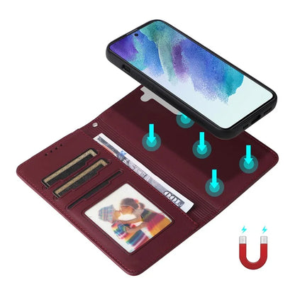 BETOPNICE 005 For Samsung Galaxy S21 FE 5G Case Detachable Anti-drop Leather Wallet Smartphone Cover