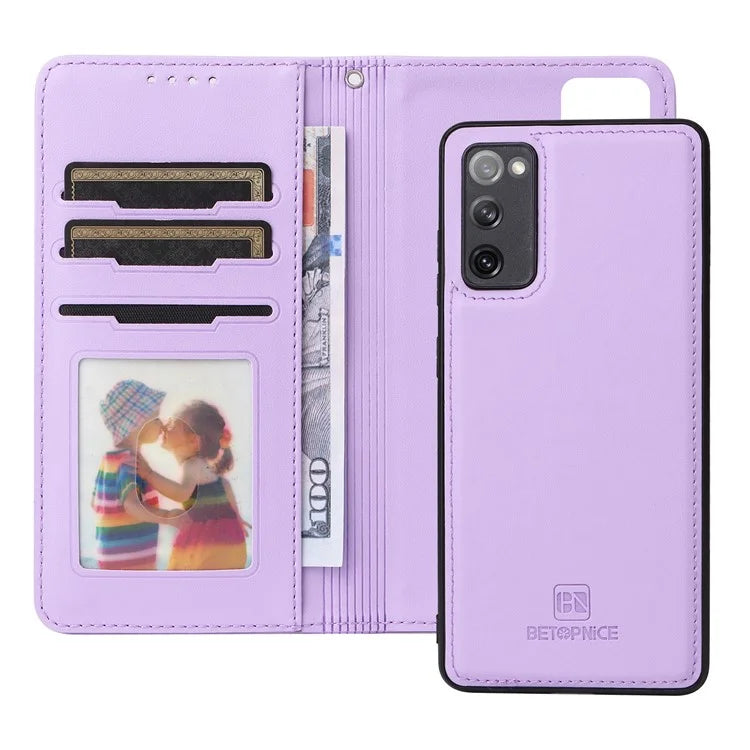 BETOPNICE 005 For Samsung Galaxy S20 FE 5G / S20 FE / S20 FE 2022 / S20 Lite Case Detachable Leather Cellphone Cover
