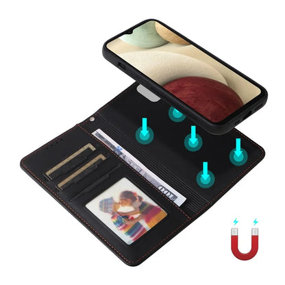 BETOPNICE 005 For Samsung Galaxy A12 / M12 / F12 Case Magnetic Detachable Leather Phone Protective Cover