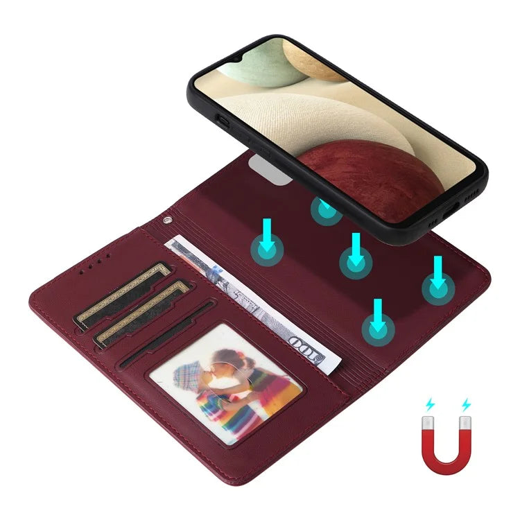 BETOPNICE 005 For Samsung Galaxy A12 / M12 / F12 Case Magnetic Detachable Leather Phone Protective Cover