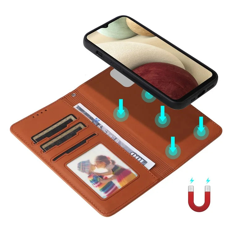 BETOPNICE 005 For Samsung Galaxy A12 / M12 / F12 Case Magnetic Detachable Leather Phone Protective Cover