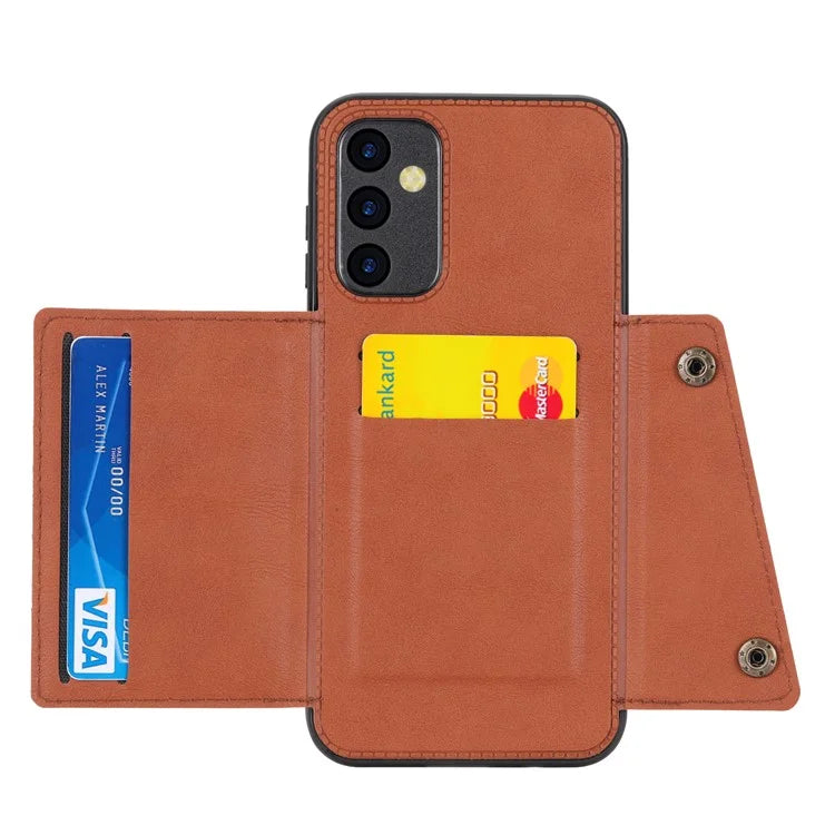 For Samsung Galaxy A25 5G (Global) (161.0 x 76.5 x 8.3mm) Case Card Slots Kickstand Phone Cover