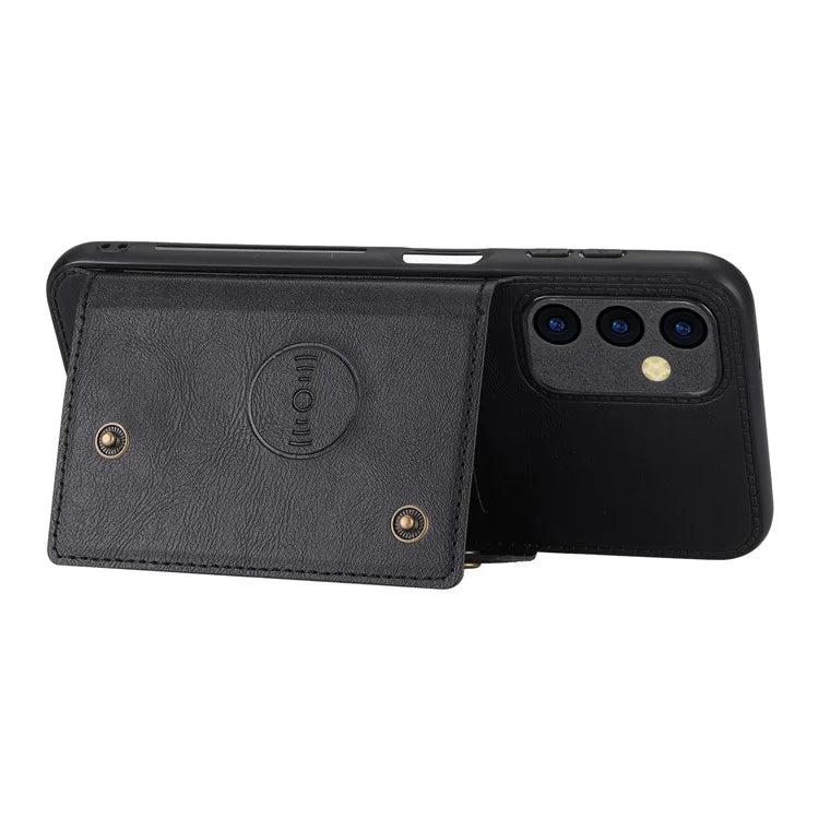 For Samsung Galaxy A25 5G (Global) (161.0 x 76.5 x 8.3mm) Case Card Slots Kickstand Phone Cover