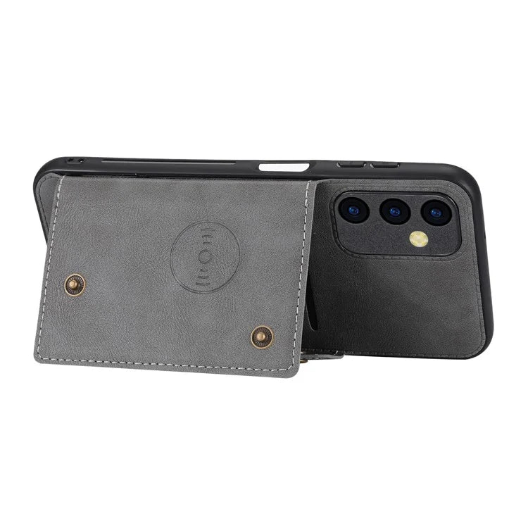 For Samsung Galaxy A25 5G (Global) (161.0 x 76.5 x 8.3mm) Case Card Slots Kickstand Phone Cover