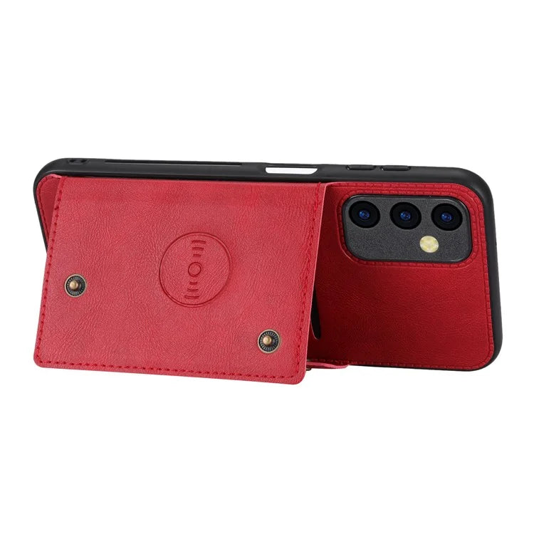 For Samsung Galaxy A25 5G (Global) (161.0 x 76.5 x 8.3mm) Case Card Slots Kickstand Phone Cover